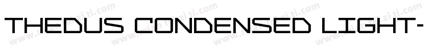 Thedus Condensed Light字体转换